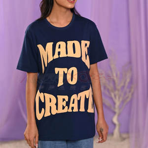 Camiseta con estampado gráfico de gran tamaño para mujer con diseño atrevido y comodidad durante todo el día, Camiseta con estampado de algodón suave para mujer - Product Image 2