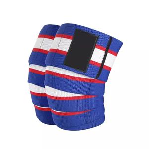 GAF Protège-genoux de haute qualité pour l'haltérophilie Sangle réglable pour gymnastique Sublimation Power Lifting Squat Knee Sleeve - Product Image 5