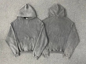 Custom Blank Plus Size Vintage <b>Wash</b> Zip up Hoodie High Quality Cotton Heavyweight Hoodie Oversized Acid <b>Wash</b> Zipper Hoodies - Product Image 4