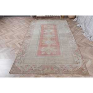 Tapis turc, tapis de 4,9x8 pieds, tapis gris à pois - Product Image 2