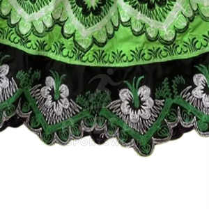 Dernières tendances de la mode féminine, jupe décontractée, style robe de bal hawaïenne, îles de Guam, Micronésie, en polyester, jupe brodée florale - Product Image 2