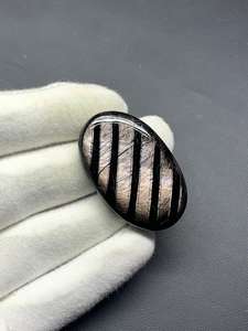 Pierre précieuse de jaspe hyperstène vert naturel de qualité AAA, 100 % naturel, cristal de guérison, cabochon, coupe, certifiée par un tiers, pierre en vrac faite à la main - Product Image 2