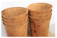 Pots originaux en fibre de coco de 6.5 pouces pour le jardinage domestique pour les semis à prix de gros à partir de