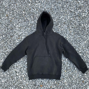 Sudaderas con capucha personalizadas para hombre fabricante al por mayor pulóver Sudadera con capucha de peso pesado Sudadera con capucha bordada de algodón con relieve - Product Image 4