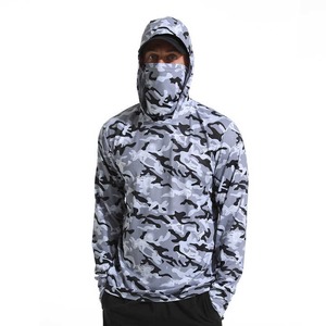 Conjuntos de Sudadera con Capucha de Pesca Unisex de Alta Calidad al por Mayor, Manga Larga, Protección Solar UPF 50+, Secado Rápido, Transpirable, 100% Protección UV - Product Image 2