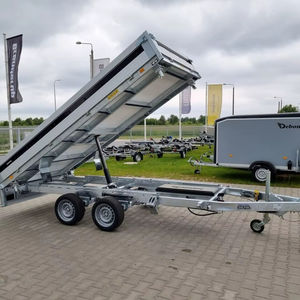 Remolque basculante de granja roja de alta calidad con componentes de eje de engranaje de capacidad de 10 toneladas para uso agrícola - Product Image 1