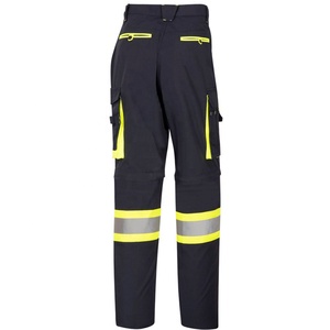 Bandes réfléchissantes sécurité travail extérieur Cargo pantalon haute visibilité Patchwork haute visibilité respirant et Durable multi-poches pantalon - Product Image 3