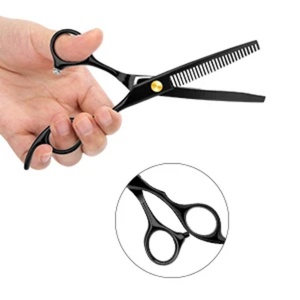 Kit Profesional de Peluquería de Acero Inoxidable con Tijeras de Peluquero, Tijeras de Entresacar, Peine y Estuche para Uso en Casa o Salón de Belleza, para Hombres y Mujeres - Product Image 6