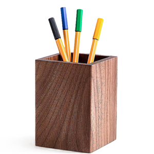 ที่ใส่ปากกาทำจากไม้ที่ใส่ปากกาไม้ธรรมชาติพร้อมสลักโลโก้ที่ทำด้วยมือเป็นมิตรกับสิ่งแวดล้อม - Product Image 2