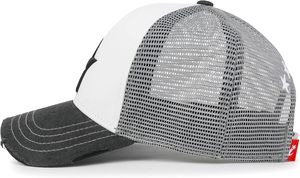 Casquette de camionneur en velours côtelé brodée avec logo personnalisé, unisexe, snapback, dos en maille réglable, couleur unie - Product Image 6