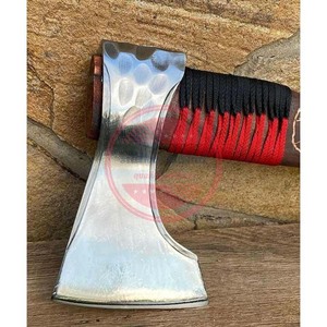 Hacha vikinga de acero al carbono hecha a mano Hachas vikingas para exteriores con mango de madera - Product Image 4