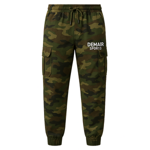 กางเกงคาร์โก้ Grippy แบบแคบเอวสูงแบบแบนมีเชือกรูดรูดปิดกระเป๋าออกกำลังกายแนวสตรีทแฟชั่น - Product Image 4