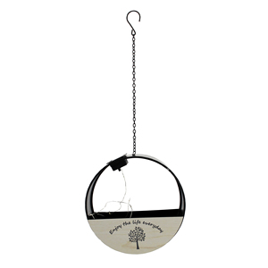 Luces colgantes solares redondas <span class=keywords><strong>de</strong></span> Metal multifunción, LED linterna <span class=keywords><strong>de</strong></span> <span class=keywords><strong>hierro</strong></span>, maceta <span class=keywords><strong>de</strong></span> pared creativa, alimentador <span class=keywords><strong>de</strong></span> pájaros LED, soporte <span class=keywords><strong>de</strong></span> flores decorativas - Product Image 1