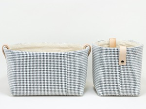 Panier de rangement en fibre de macramé bleu, fait à la main, organisateur pour la décoration de la maison, table, chambre à coucher, salon, élégant et fonctionnel - Product Image 4