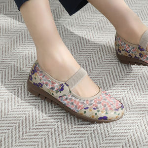 [JSHOE] Korea Brand Fashion influencer fit Luday Genuine Cow Leather Sheer Mesh Loafers Flat Shoes for Women - Product Image 2