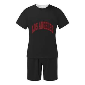 Camiseta de hombre de la mejor calidad totalmente personalizada con conjunto doble corto Nuevo diseño Estilo de calle de verano a la venta - Product Image 3