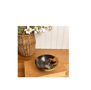 Cuenco de cuerno de búfalo hecho a mano, pieza decorativa para servir en la mesa del comedor, decoración del hogar, regalo artesanal. - Product Image 2