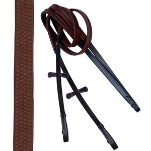 Muserolle confortable en cuir de qualité supérieure Figure décorative 8 Bride Équipement de saut de cheval durable Exportateur indien Fournisseur - Product Image 6