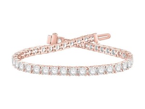 Pulsera de Diamantes Cultivados en Laboratorio con Corte Ultra Redondo de 8.00 Ct E-F VS en Platino para Fiesta de Compromiso para Mujer - Product Image 3