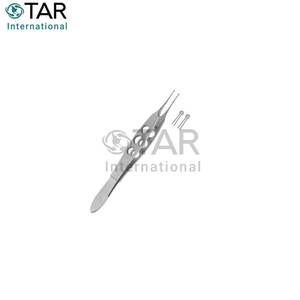 Pinzas Conjunctivales Manuales Fechtner con Puntas Delicadas en Forma de Anillo, Plataforma Integrada para Ligadura, Instrumentos Médicos Quirúrgicos Oftálmicos - Product Image 2