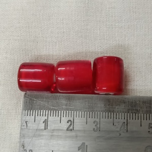 Cuentas de corazón rojo y blanco de 12mm de tamaño para la fabricación de collares y pulseras para el uso de decoración de reventa de diseñadores de joyas - Product Image 4