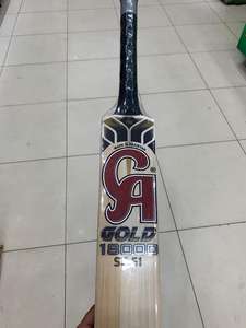 Bat de cricket CA GOLD 18000 Sahibzada Farhan SF 51 Edition, bat durable en saule anglais, bon bat pour frapper, double pression, grains clairs - Product Image 2
