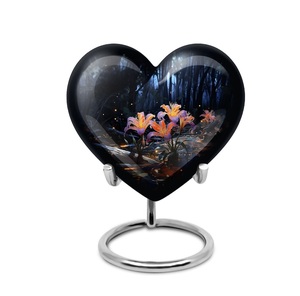 Lily Flower Cremation Urn <b>for</b> Human <b>Ashes</b> Memorial Keepsake Nature Personalized Floral Urn <b>Ashes</b> Keepsake Small <b>for</b> Adult - Product Image 1