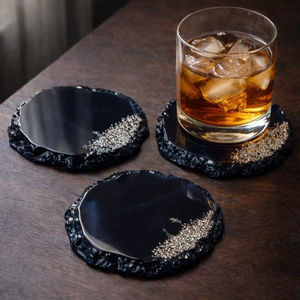 Posavasos de Resina Ecológica Moderna, Estilo Bohemio de Alta Calidad, Hecho a Mano para Mesas de Sala de Estar Elegantes, Venta al por Mayor - Product Image 1