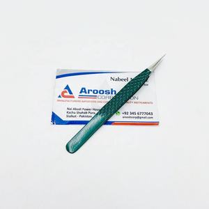 แหนบแยกสีเขียวแบบแข็งสแตนเลสยึดจับเพชรแหนบปลายแหลมทนทาน - Product Image 3