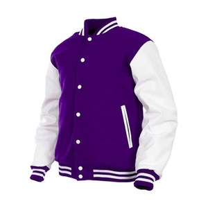 Veste universitaire pour homme, style lettreman et bomber, veste de collège - Product Image 3