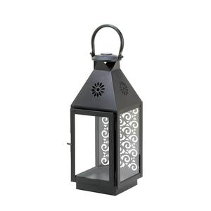 Lampe suspendue décorative de lanterne marocaine en métal avec logo personnalisable pour la maison hôtels mariage et décoration de Noël - Product Image 4