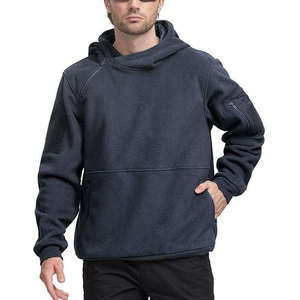 OEM Custom Made Men's Winter Sports Hoodie 380 Grams Cotton Polyester <b>Blend</b> Fleece Eco-Friendly Quick Dry Pullover Hoodie - Product Image 3