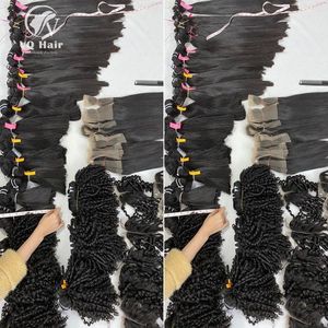 ผมต่อแบบหนาเต็มตัวทำจากผมคนแท้เรมี่สองชั้นเครื่องจักร4x4-7x7 - Product Image 4