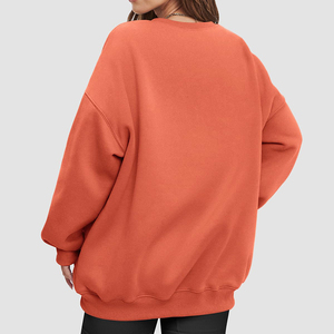Último estilo sudadera Casual Streetwear Drop Shoulder figuras transpirable ecológico sudaderas con capucha de punto para mujer - Product Image 2