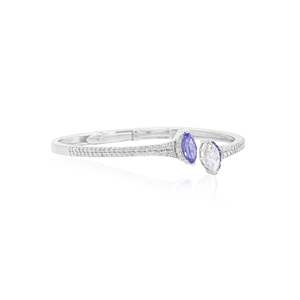 Bracelet en diamant tanzanite Toi et Moi - Product Image 3