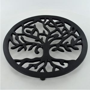 Tabletop Decorative Aluminum <b>Trivet</b> Round Shape Gold Finished <b>Metal</b> <b>Trivet</b> for Dining Table Heat Resistant - Product Image 2