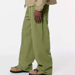 กางเกงคาร์โก้ผู้ชายผ้าแคนวาสลำลอง ทนทาน ระบายอากาศดี ทรงตรง คลาสสิก ติดกระดุม ทรงเอวกลาง มีกระเป๋า - Product Image 6