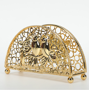 Servilletero decorativo de diseño real clásico para Decoración de mesa de cena y soporte de tejido para sala de estar - Product Image 6