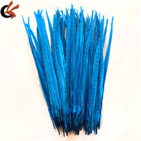 Vente en gros de plumes de faisan collier blanchies et teintes de 18-20 pouces pour robes de samba, décorations de mariage et de carnaval, et accessoires pour cheveux