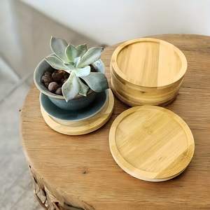 Dessous de verre en bois au design antique standard, abordables et durables, idéaux pour les tables à thé et les tables basses - Product Image 5