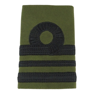 Máy thêu badgesrn trung Úy chỉ huy cấp bậc trượt màu đen ô liu màu xanh lá cây cho vai phải thêu chi nhánh, cấp bậc - Product Image 1