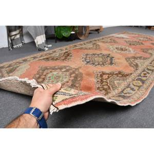 พรมตุรกีแท้สีแดงสีเบจ4.8 x 12.2ft พื้นที่ขนาดใหญ่แบบนามธรรมทำด้วยผ้าขนสัตว์สำหรับวัยรุ่นความหนา10มม. สำหรับห้องโถง - Product Image 5