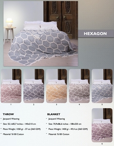 DAFNI BIG PAZAR 100% Cotton Breathable Woven Jacquard Plain Dyed Warp Suede <b>Tassel</b> Bedspread 200x230cm <b>Throw</b> Blanket Pique - Product Image 1