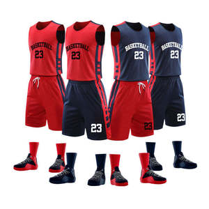 Conjunto Deportivo Personalizable con Nombre de Equipo, 100% Poliéster de Secado Rápido, Logotipo 3D Impreso en la Parte Delantera, Ropa de Baloncesto Unisex para Adultos - Product Image 1