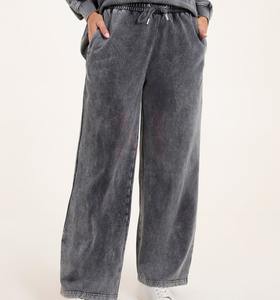 Wholesale 100% Cotton Sweat Pant <b>Trousers</b> Jogger Custom Logo Pant Acid Wash Sweat Pant OEM Service Available - Product Image 2