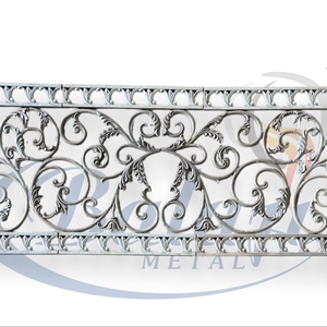 Panneaux de garde-corps en fonte royale décoratifs gris naturel robustes 90x32,5 pouces 108 kg Design de balcon moderne pour propriétés résidentielles - Product Image 4