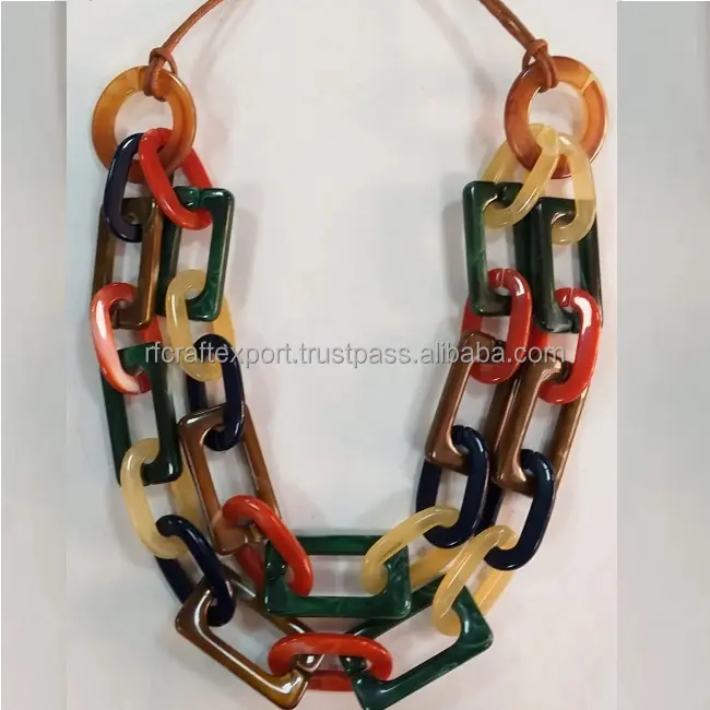 Nouveau collier tendance bijoux de mode collier en résine fait main au look tendance avec un look attrayant de l'Inde par RF Crafts