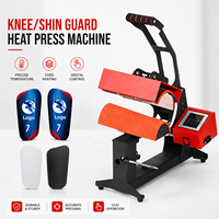 Machine de presse à chaud monoposte pour protège-tibias, équipement d'impression par transfert thermique personnalisé pour protège-tibias de football pour enfants et adultes