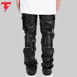 <b>Men</b> <b>Leather</b> Pants Soft Genuine <b>Leather</b> Slim Fit <b>Trousers</b> Durable Comfortable Stylish Casual Wholesale Apparel Supplier - Product Image 4