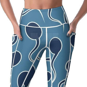 Latest Design Mid Waist Elastic Gym <b>Leggings</b> Solid <b>Pattern</b> Sublimation Breathable Quick Dry Plus Size Made in Pakistan - Product Image 6